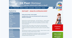 Desktop Screenshot of okplast.cz